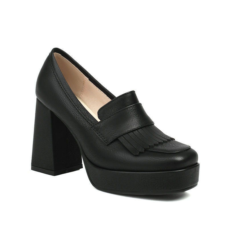 Women's Retro Chunky-Soled Commute Wedge Ultra-High Heels foto 5