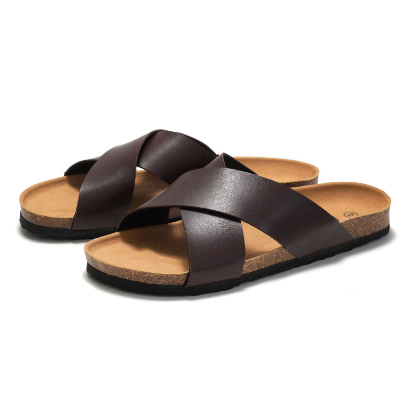Summer New Men's Cork Slippers foto 3