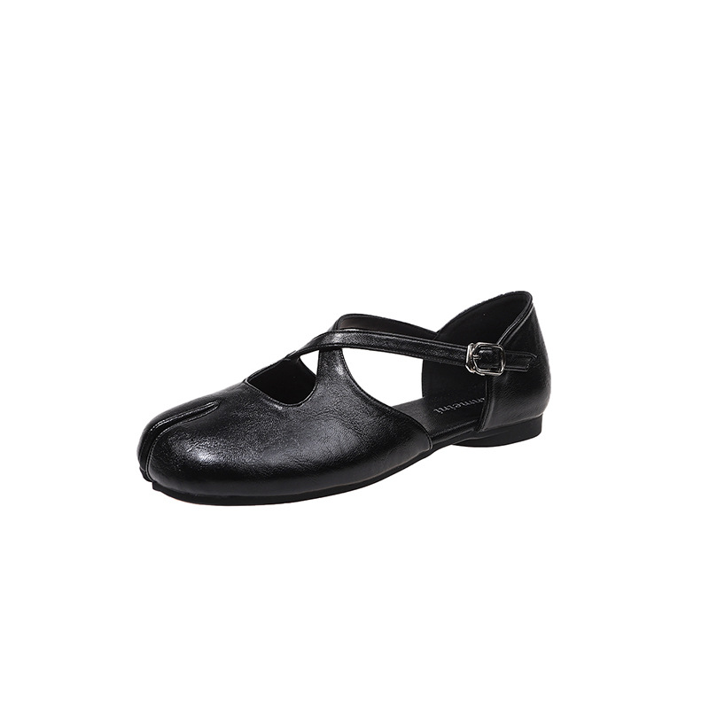 Ballet-style Cross-strap Open-toe Womens Shoes foto 4