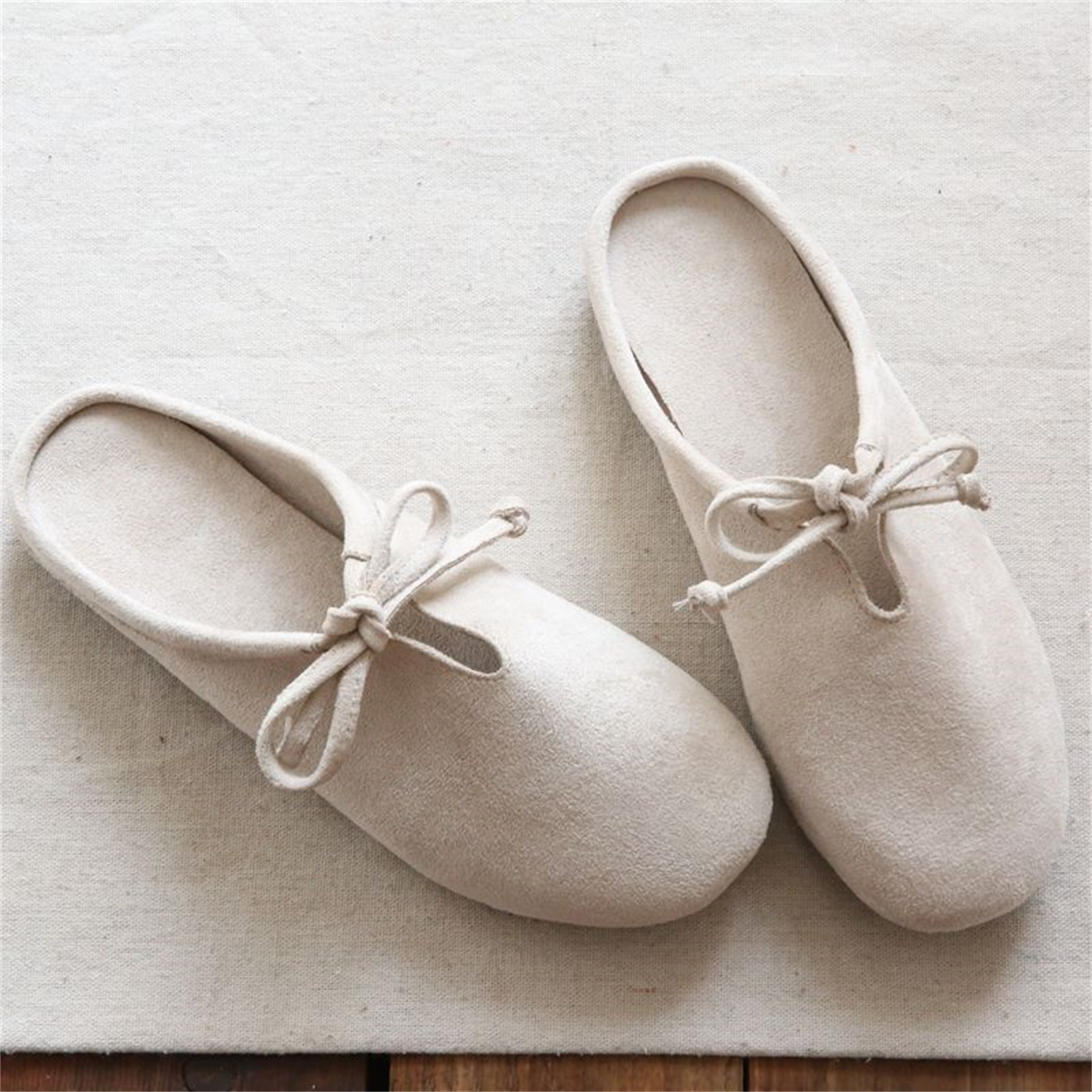 Retro Velvet Loafer With Flat Bottom And Half Slippers foto 4