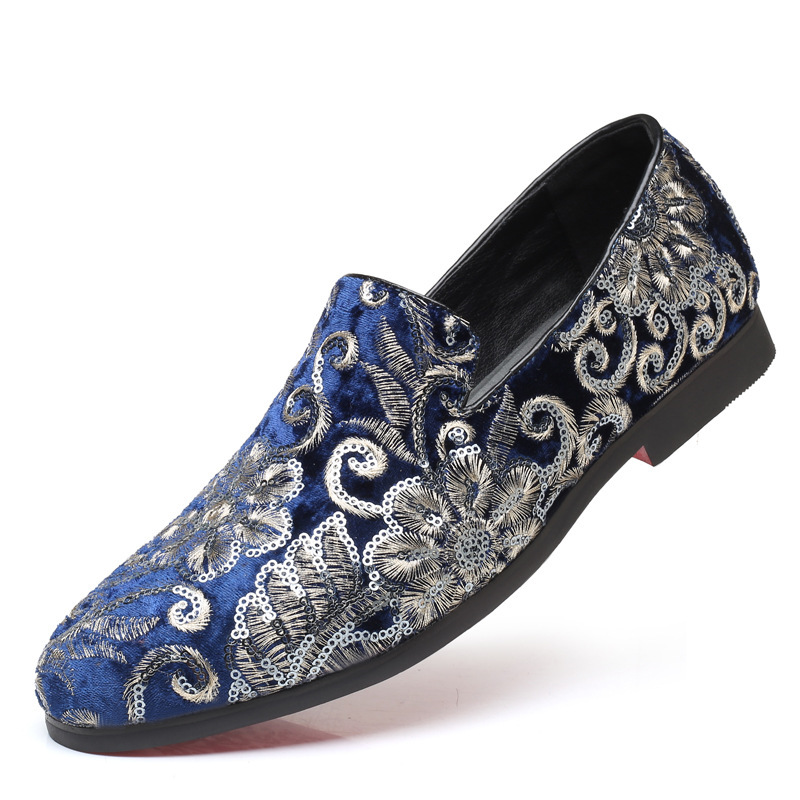 Plus-size Men's Casual Fashion Sequin Dress Shoes foto 2