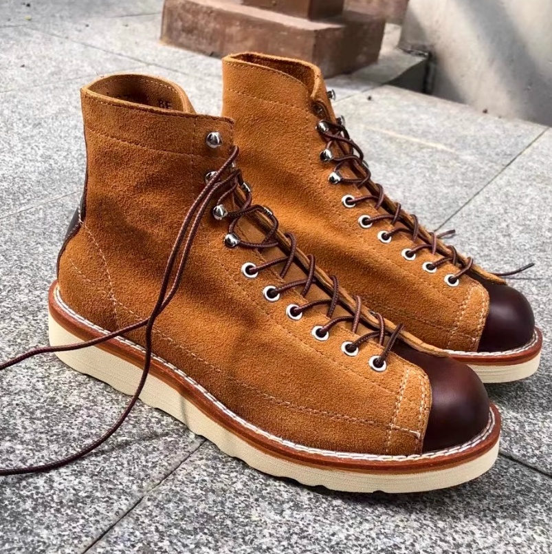 Stitching Martin Boots Retro Easy Matching British Style Working Boots foto 3