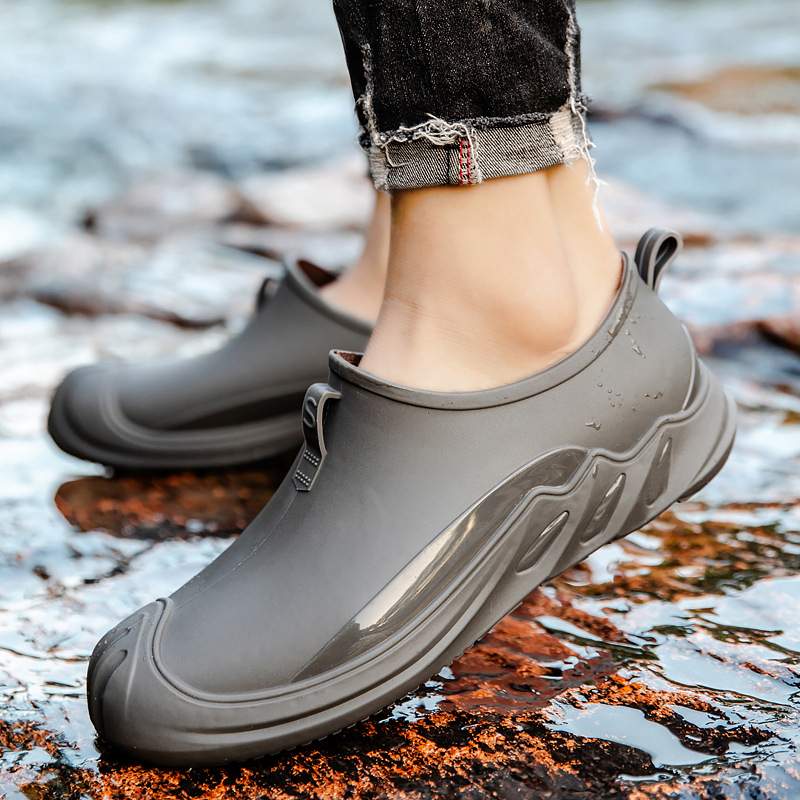 Fashion Personality New Rain Boots Short Men's foto 2