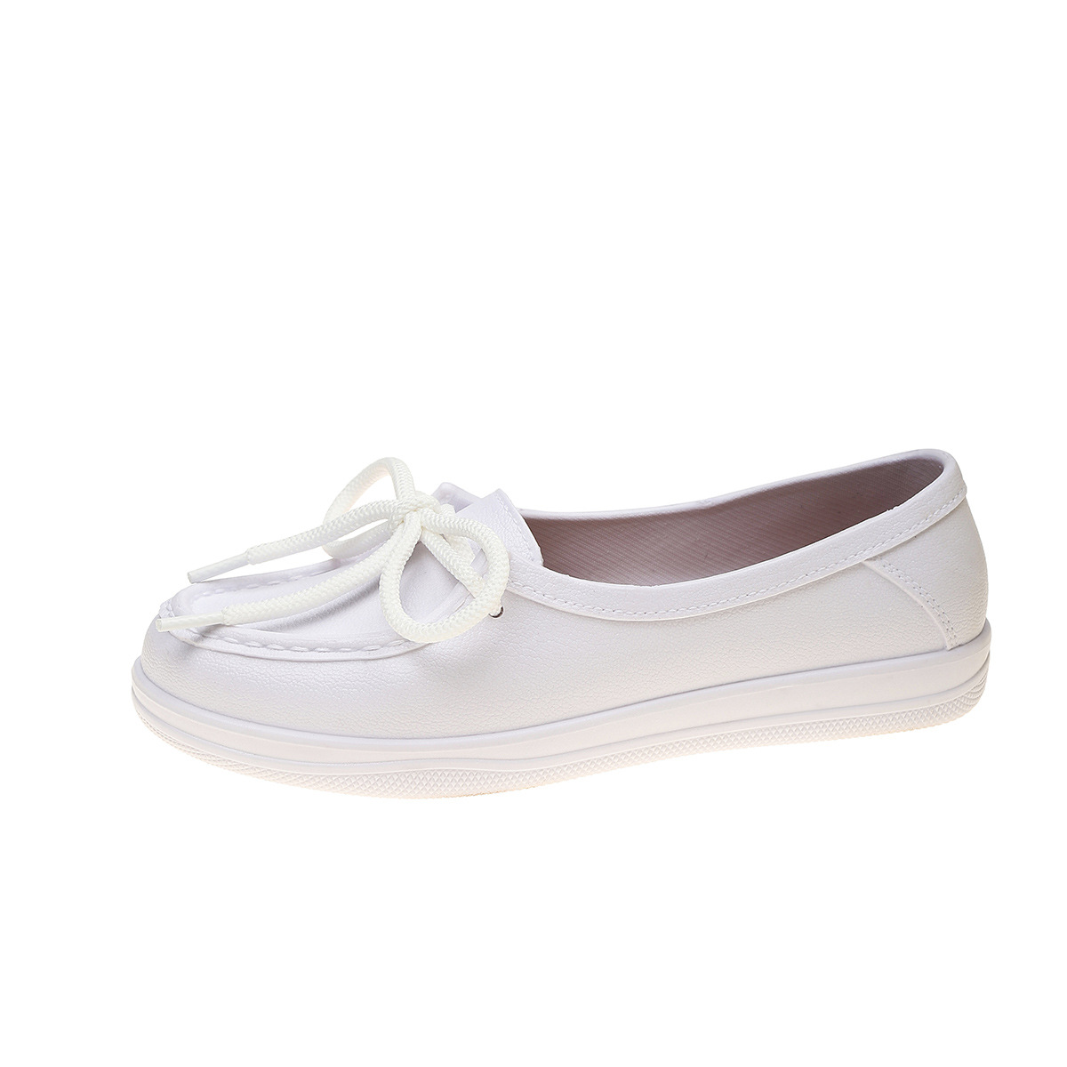 Genuine Leather Soft-Soled Slip-On Loafers Flat Shoes For Middle-Aged And Elderly Women foto 5