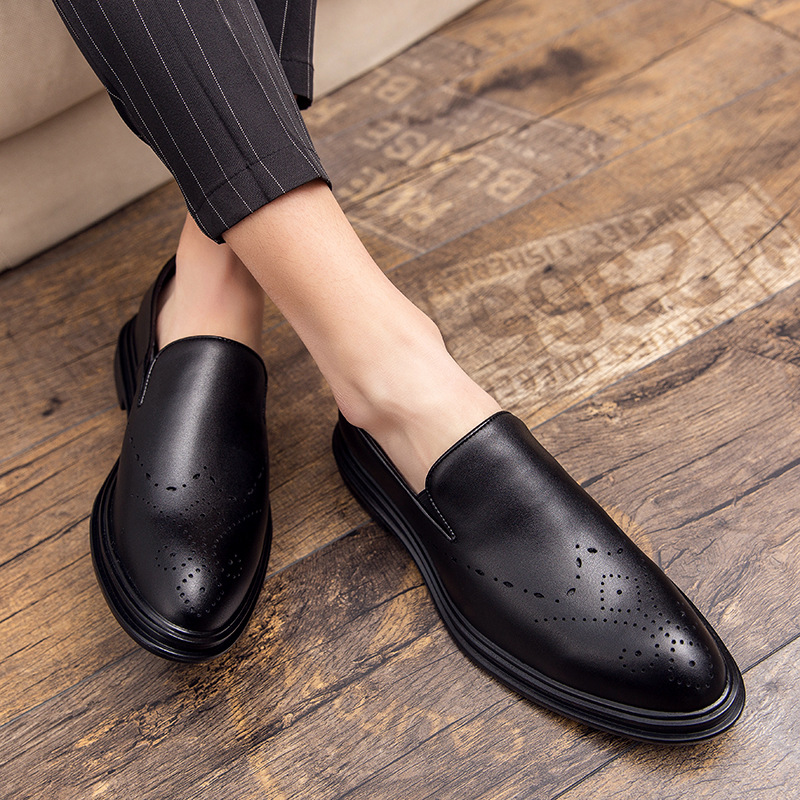 Big Size Men's Leather Shoes Slip-on Loafers foto 4