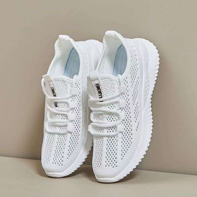 Flyknit Mesh Breathable Cushioned Soft-soled Athletic Shoes foto 3