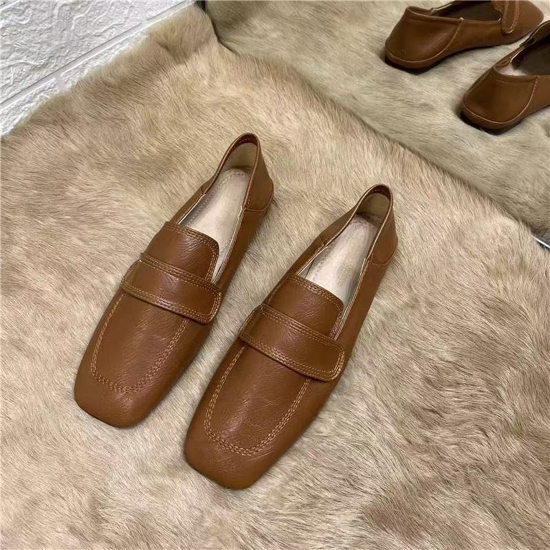 Womens French-style Retro Flat Casual Shoes foto 2