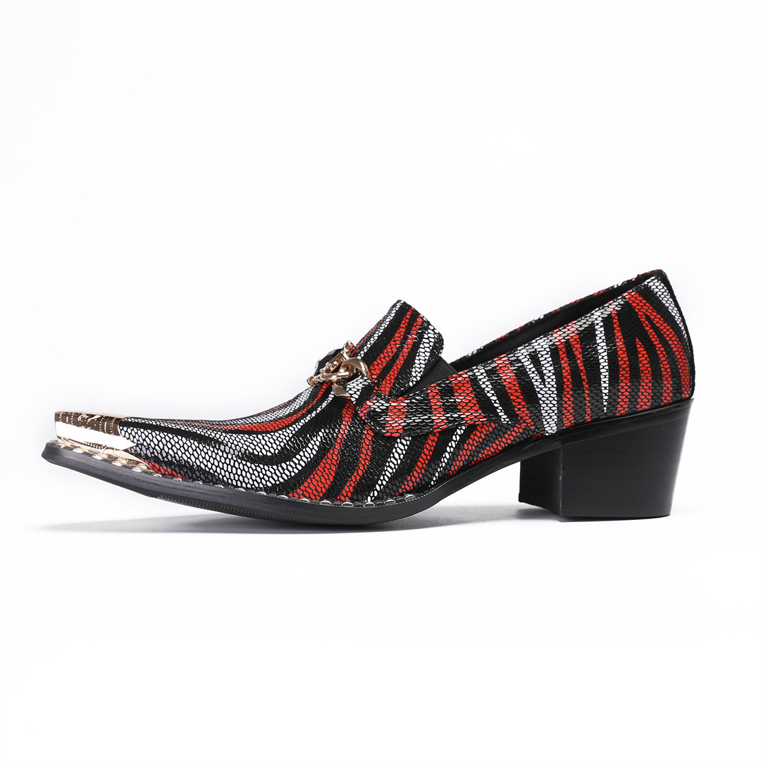 Formal Wear Business Height Increasing New Cowhide High Leather Shoes foto 5