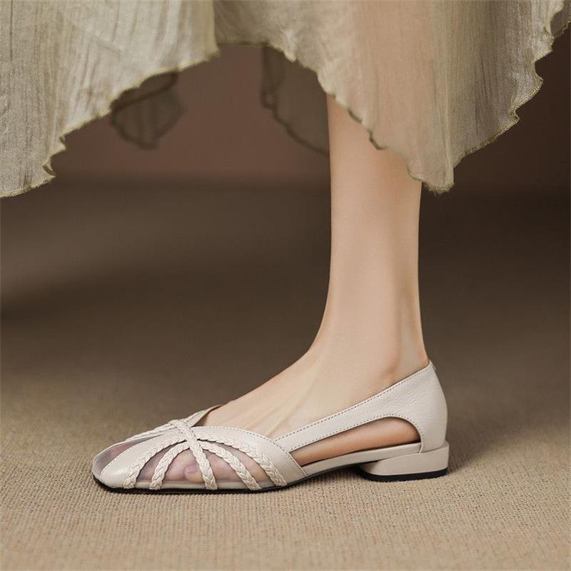 Women's Fashion Mesh Breathable Low-Heel Versatile Sandals foto 2