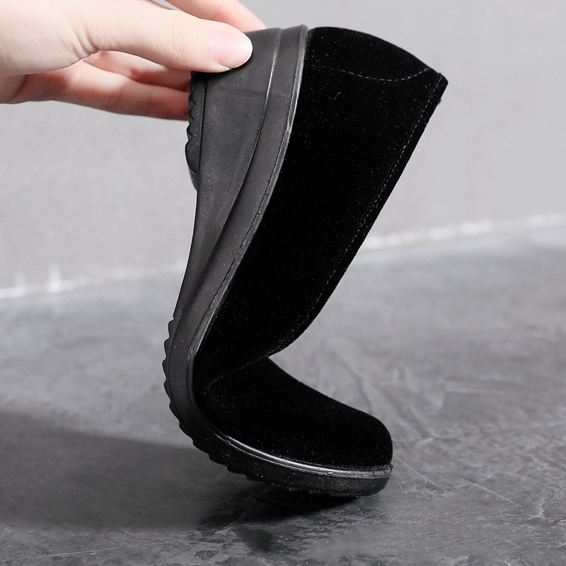 Workwear Soft-soled Black Womens Shoes foto 4