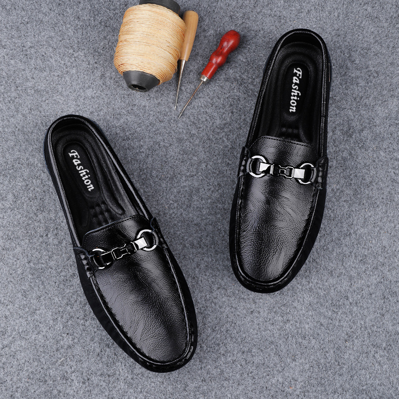 Mens Soft-soled Versatile Breathable Leather Casual Shoes