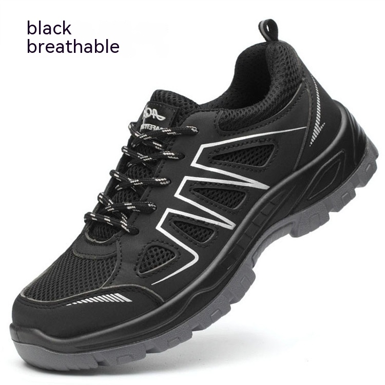Breathable Mesh Fabric Anti Smashing And Puncture Protective Safety Shoes foto 3