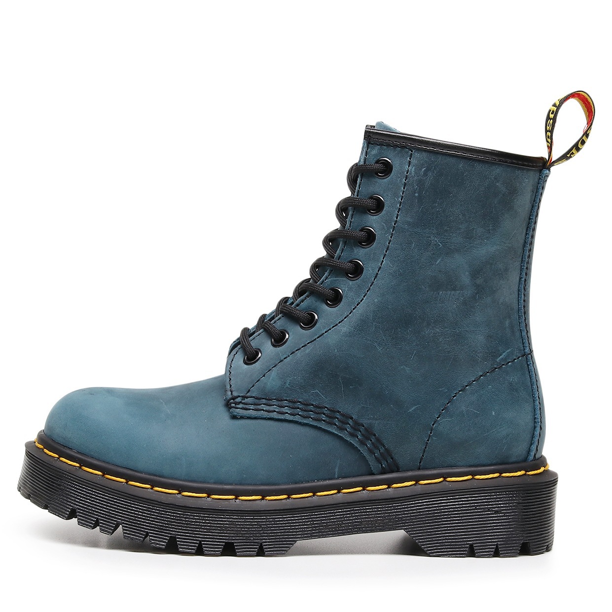 Womens British-style Full-grain Leather Biker Boots Stylish And On-trend foto 2