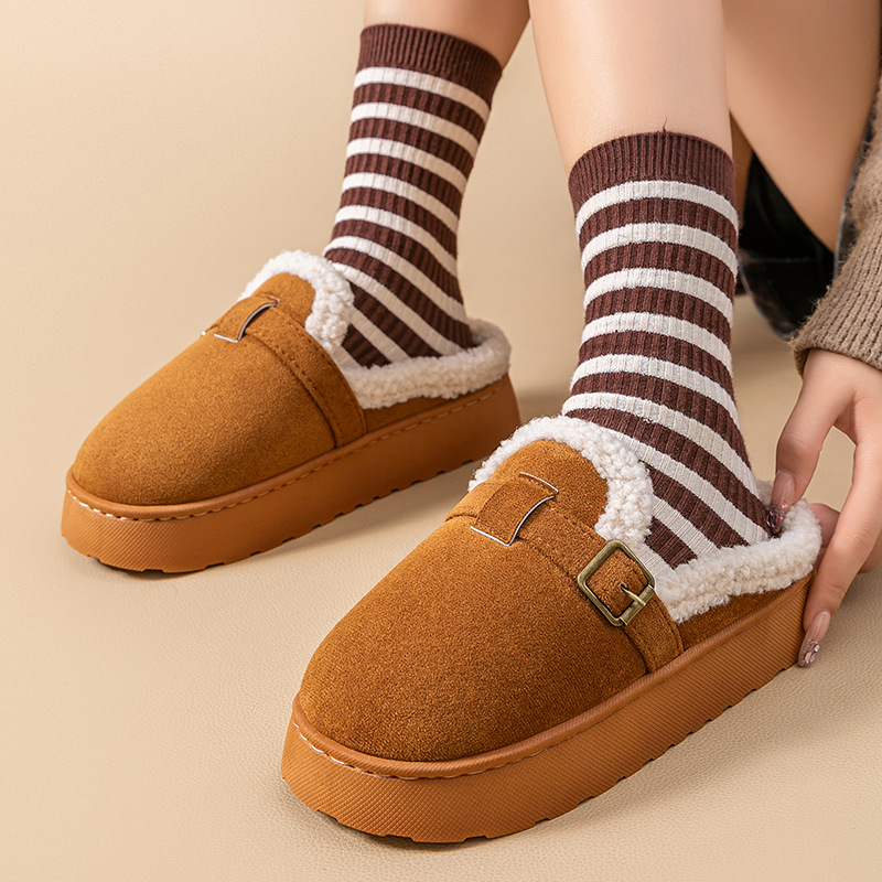 Thick Bottom Increased Women's Toe Cap Half Slippers foto 2