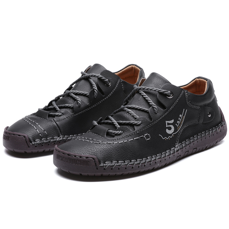 Men's Casual British Leather Shoes foto 5