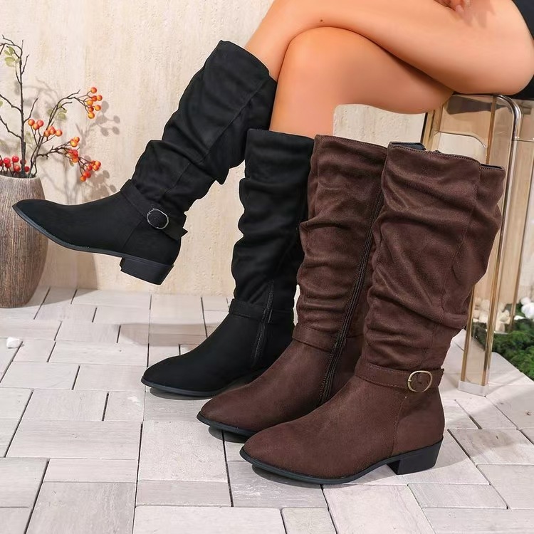 New Autumn Winter Belt Buckle Accessory For Womens Long Boots foto 4