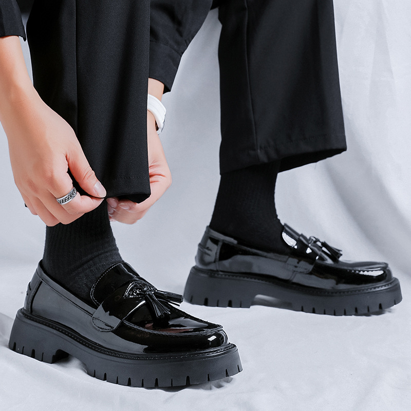 British Leather Shoes Men's Platform foto 3