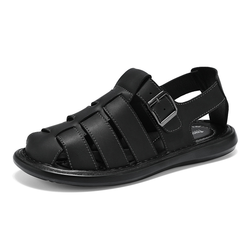 Mens Casual Hand-woven Fashionable Sandals foto 3