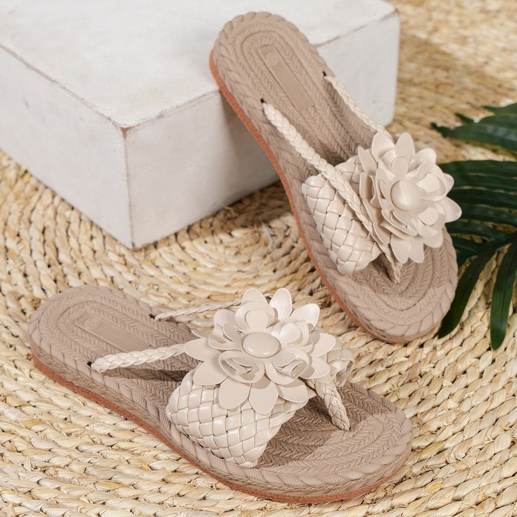 Plus Size Women's All-Match Platform Sandals Temu Simple Elegant Beach Sandals Flowers foto 4