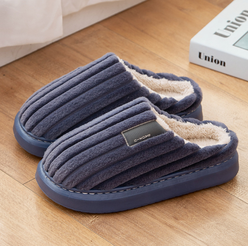 Men's Cotton Slippers, Winter Anti-slip Indoor Extra Large foto 4