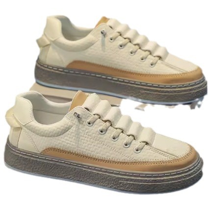 All-matching Leather Skateboard Platform Casual Sports Popular Shoes foto 2