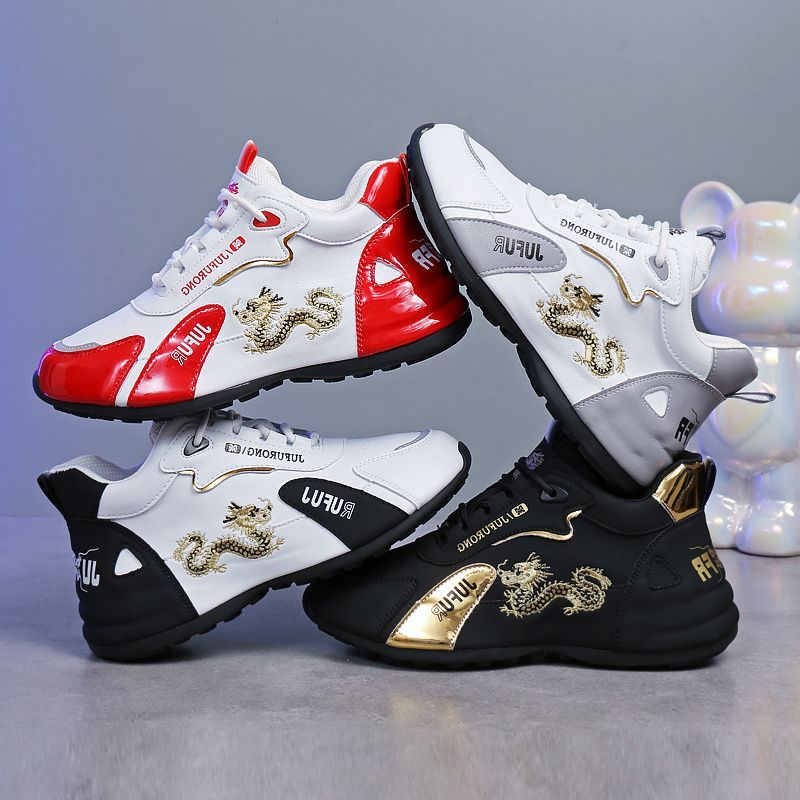 Thick Bottom Lightweight Fashion Breathable Outdoor Trendy Wear Comfortable Sneaker Men foto 4