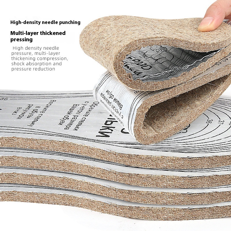 Cartoon Wool Carpet Insole Thick Warm Shock Absorption foto 4