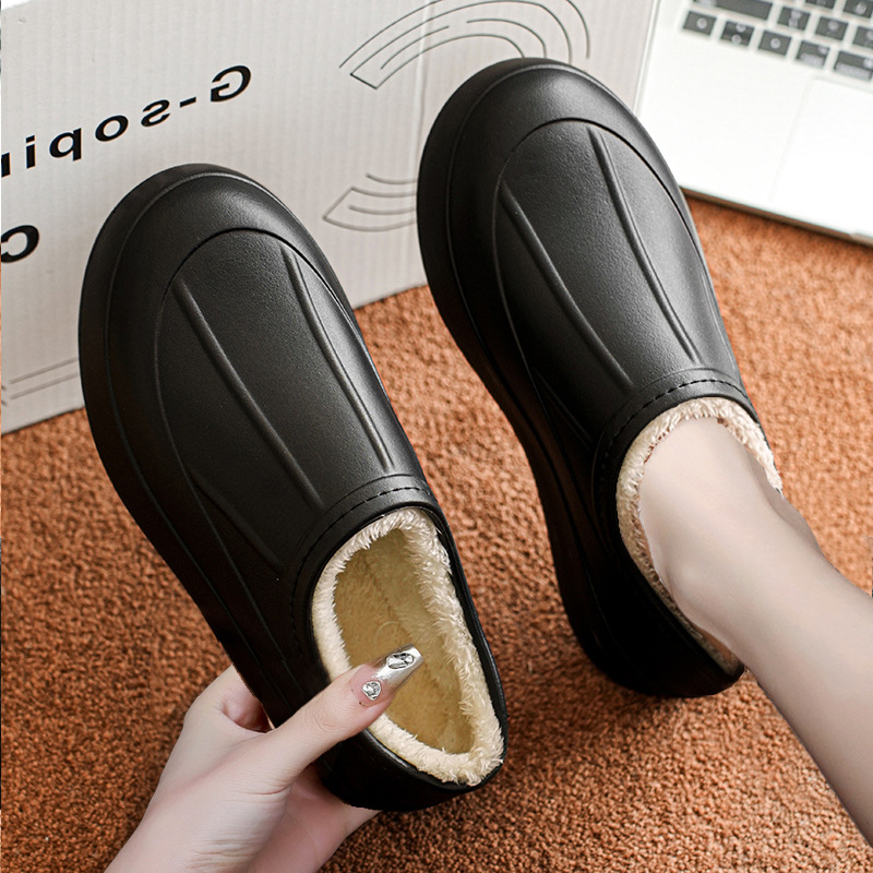 Envelope-style Warm Waterproof And Oil-resistant Slip-on Shoes foto 5