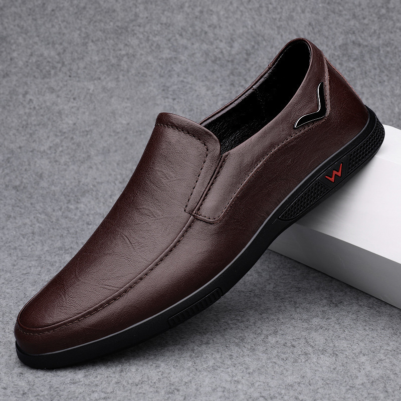 Large-size Mens Leather Shoes Trendy British Style foto 5