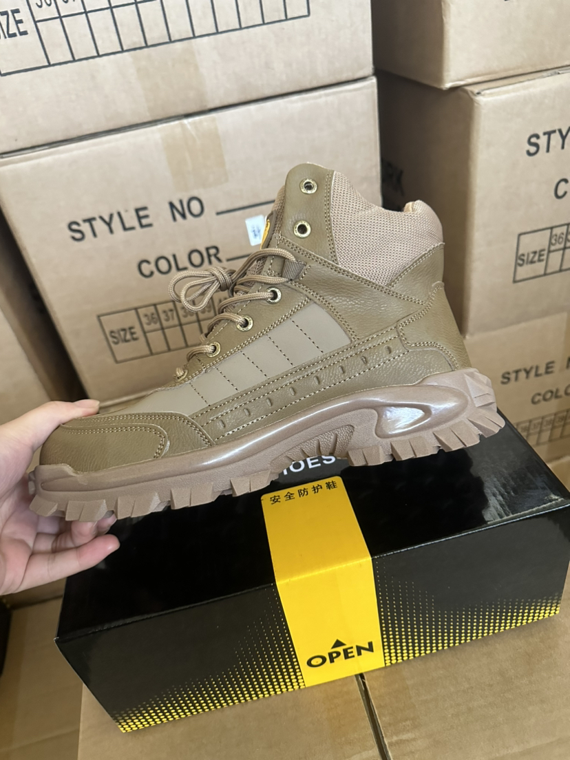 Winter Wool Protective Shoes Men's Anti-smashing Plastic Toe Cap Protective Footwear foto 4