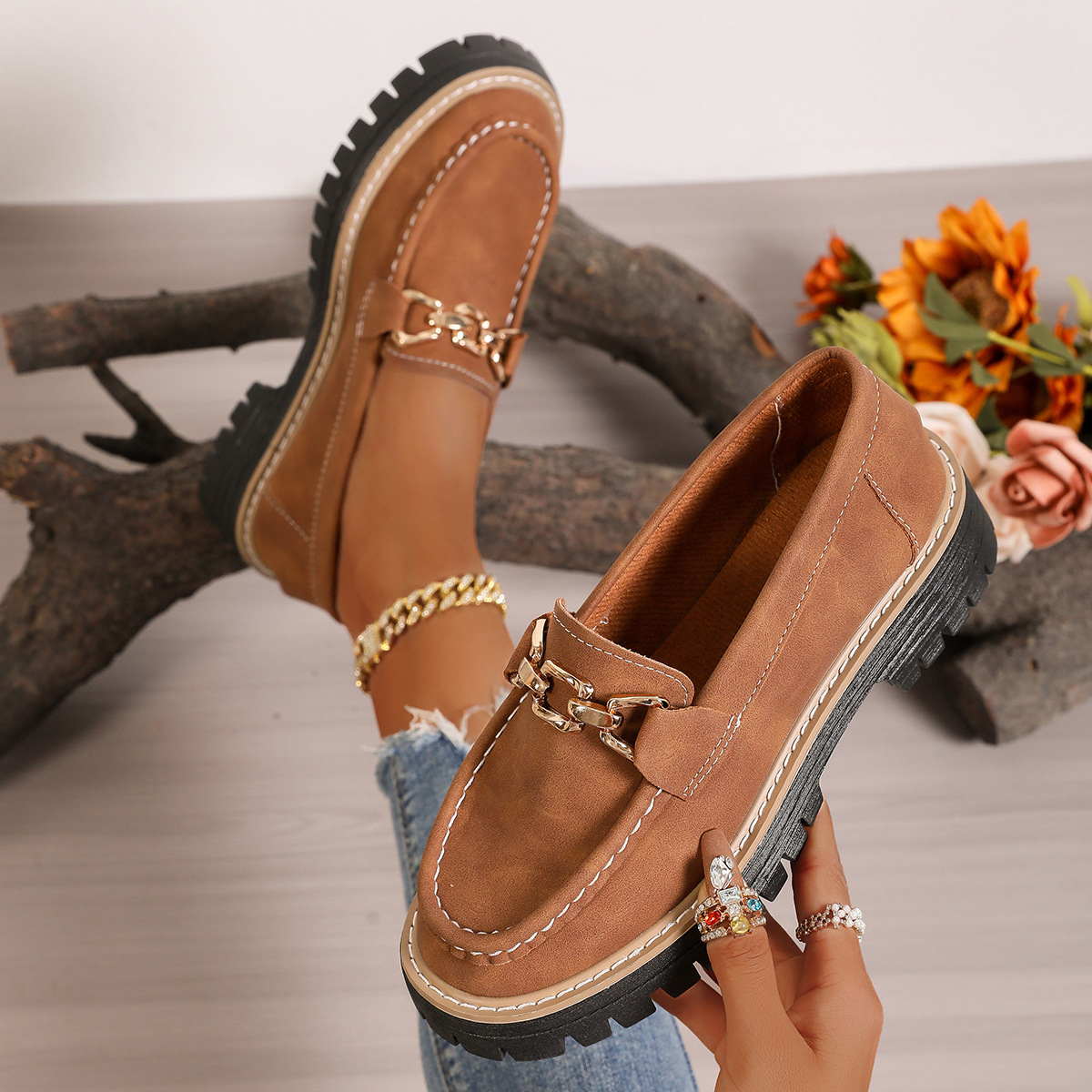 Fashion Large Size Flat Bottom New Thick Bottom Women foto 3
