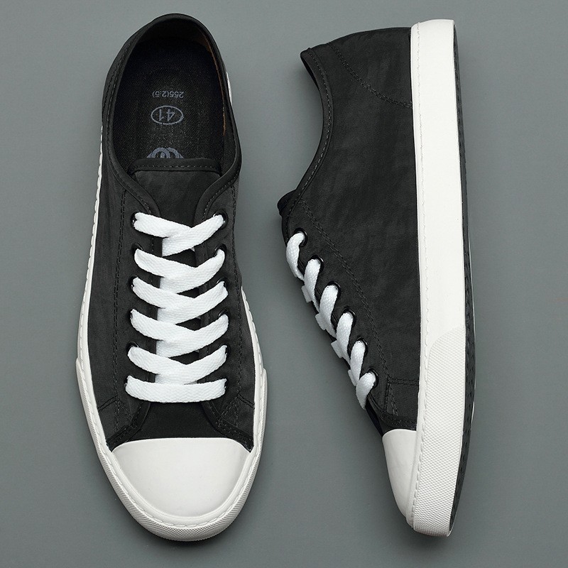 Men's Breathable Casual Fashion Lace-up Canvas Shoes foto 5