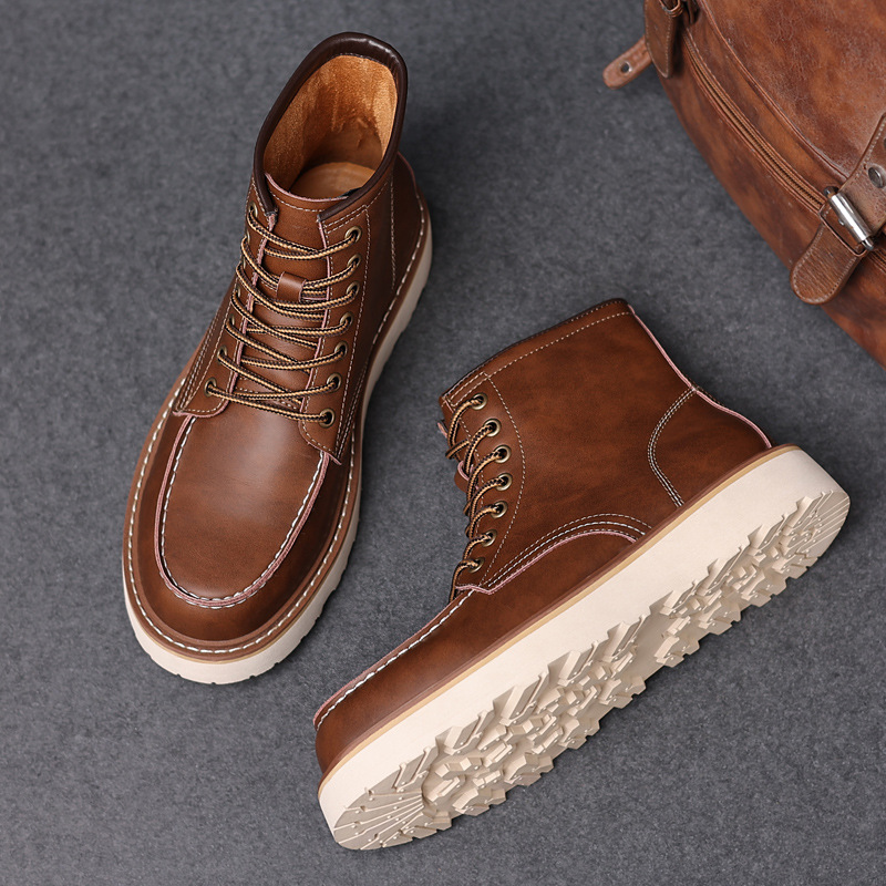 Men's Waterproof Anti-slip Martens Boots foto 2