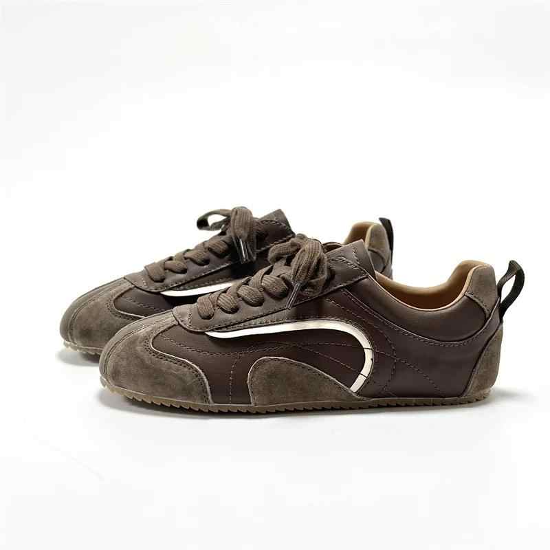 Flat Bottom Show Feet Xiaode Training Shoes Female Ins Fashion Minority All-match foto 3