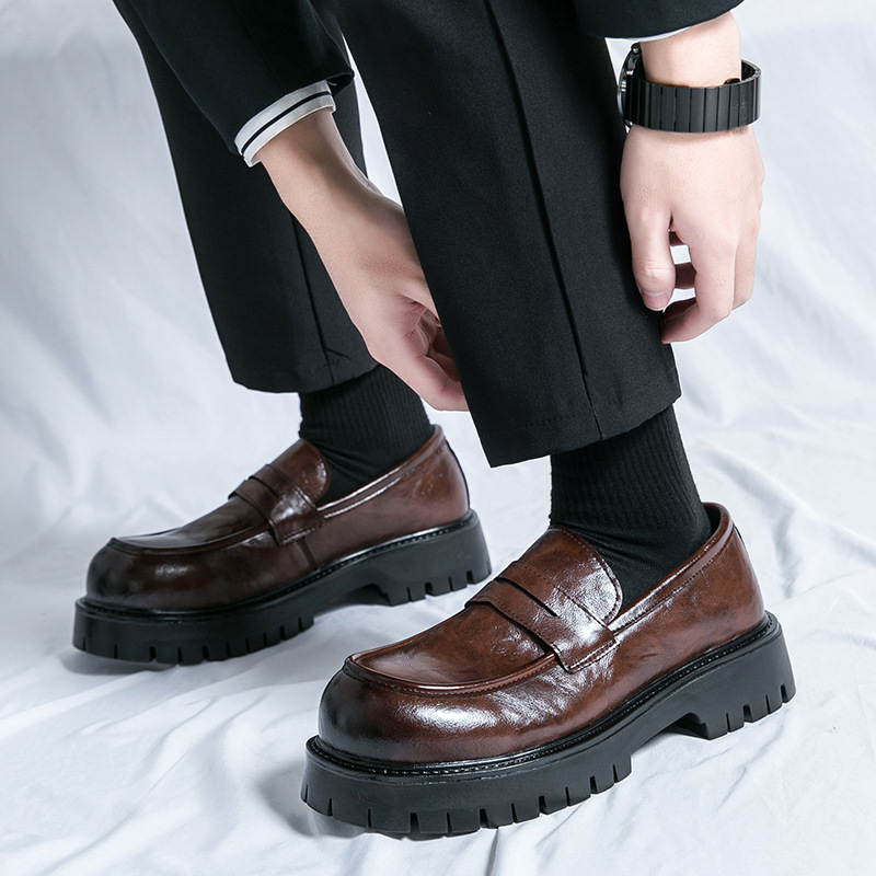British Style Business Formal Wear Leisure Slip-on Trendy Shoes foto 3