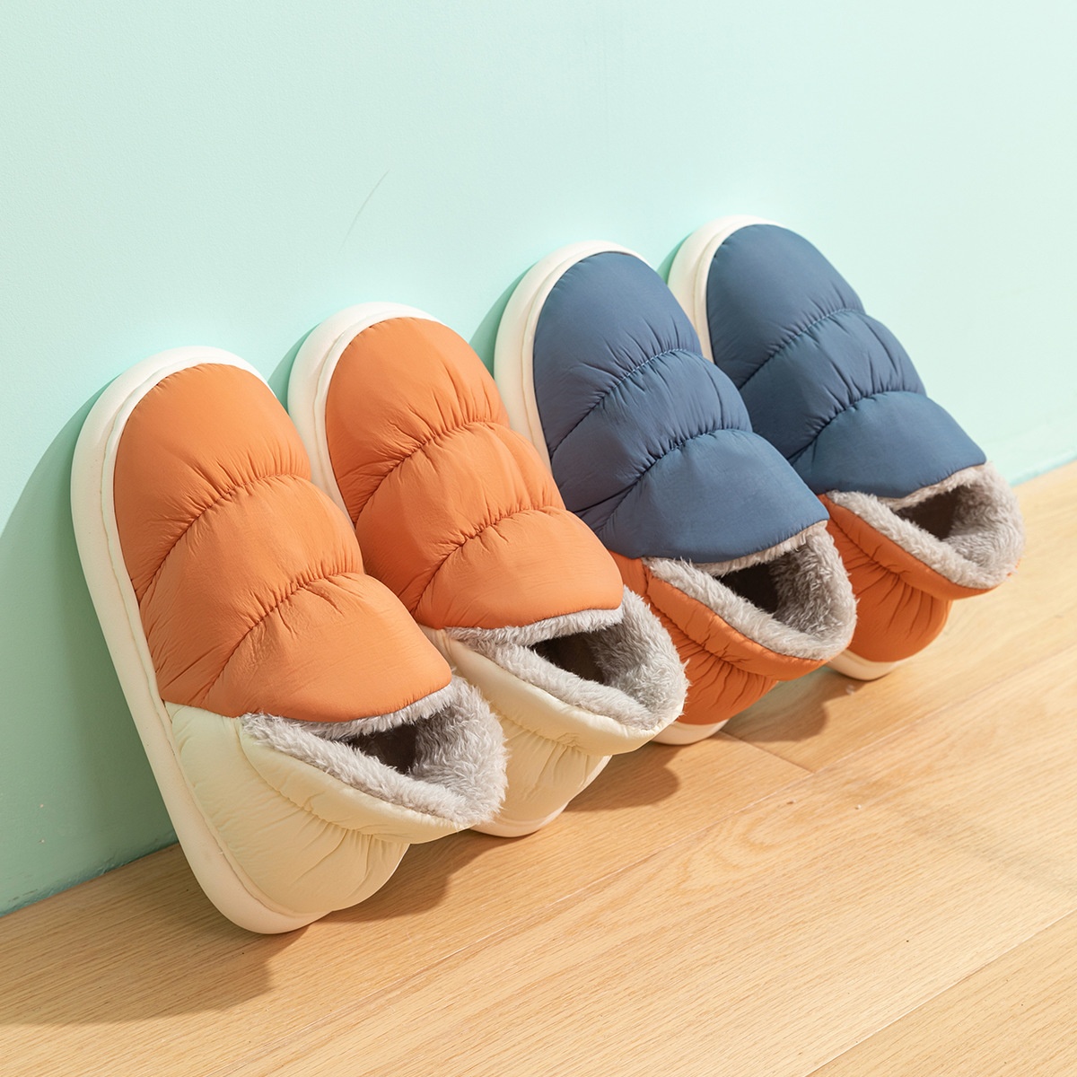 Womens Down-filled Cotton Shoes For Outdoor Wear Non-slip foto 5
