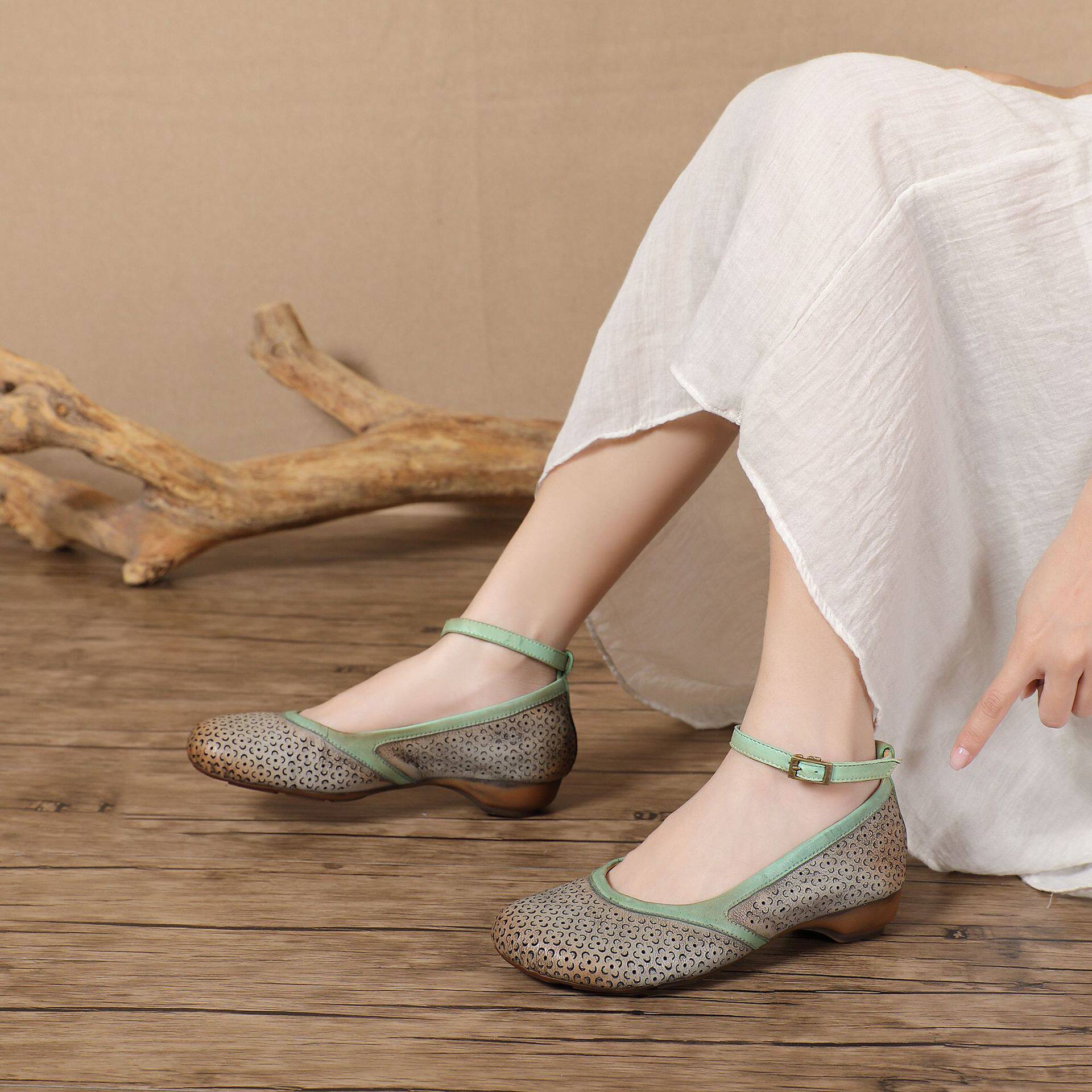 Summer New Handmade Mom Shoes foto 3